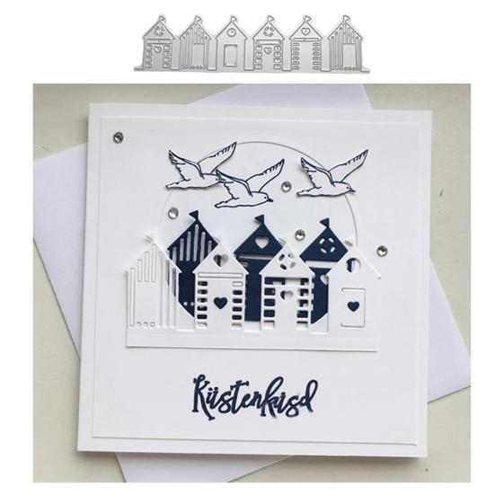 Home House Cutting Dies DIY Scrapbook Emboss Paper Cards Decor Punch Stencil