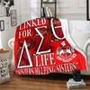 1pc Blanket Delta Sigma Theta logo Print Design, Lightweight Blanket for Sofa, Bed- Soft &Warm, Gift for All Seasons like Christmas, Halloween