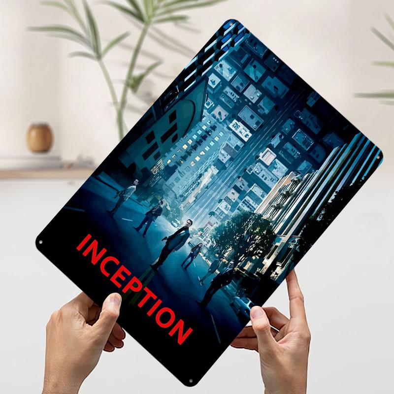 

Inception Tin Plaque Poster Customized Wall Art Retro Vintage Metal Signs for Man Cave Decoration At Home Decor Items Wand Deko 7.9x11.8In(20x30cm)