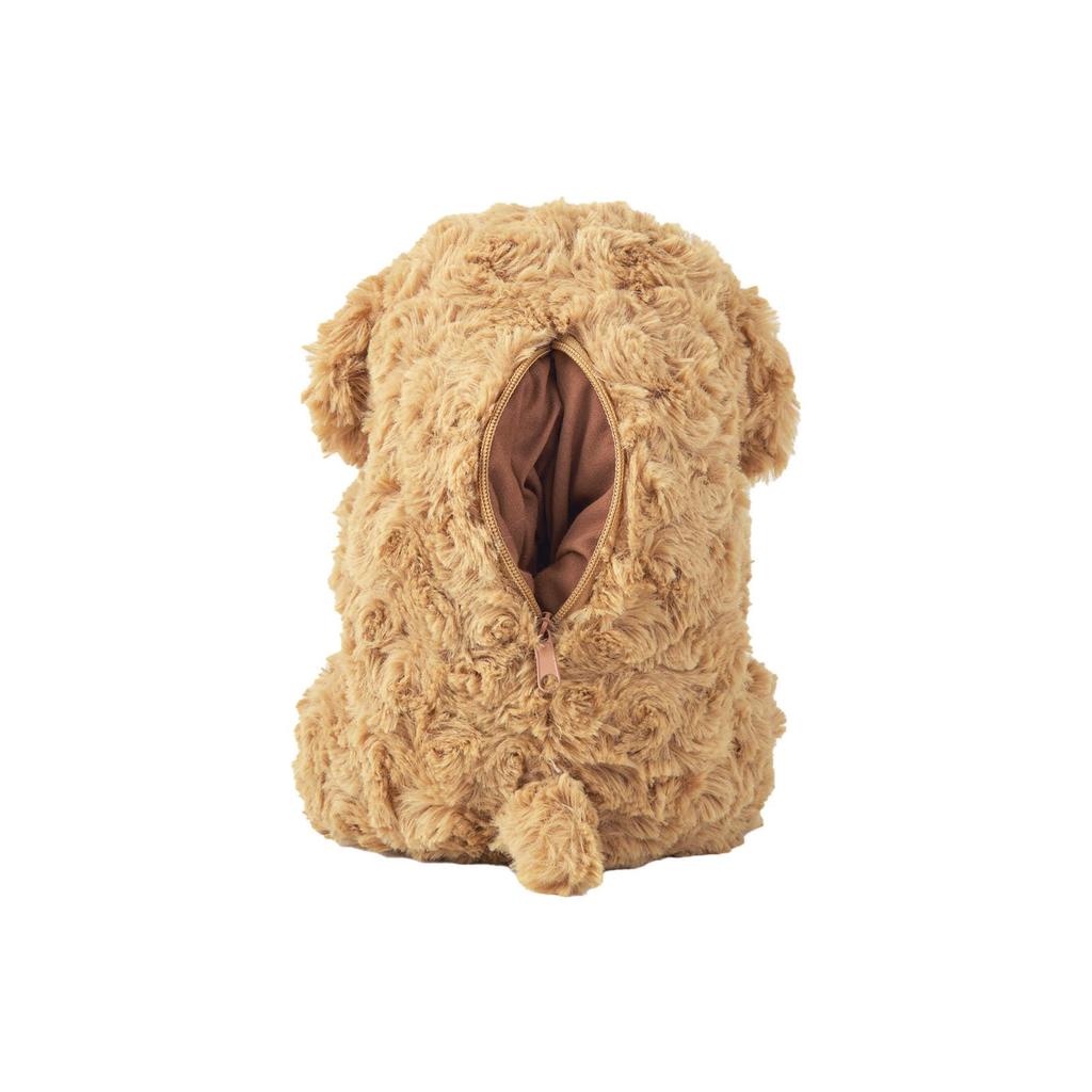 Livheart Sitting Body Sleepy Mocha Toy Small Size Inches In Total Fluffy and Pillow, Animals, Poodle, (Approx. 7.7 (18 Cm) Length), Soft, 25502-15