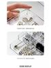 Large Capacity Multi-Layer Desktop Jewelry Storage Box with Transparent Drawers for Earrings and Rings