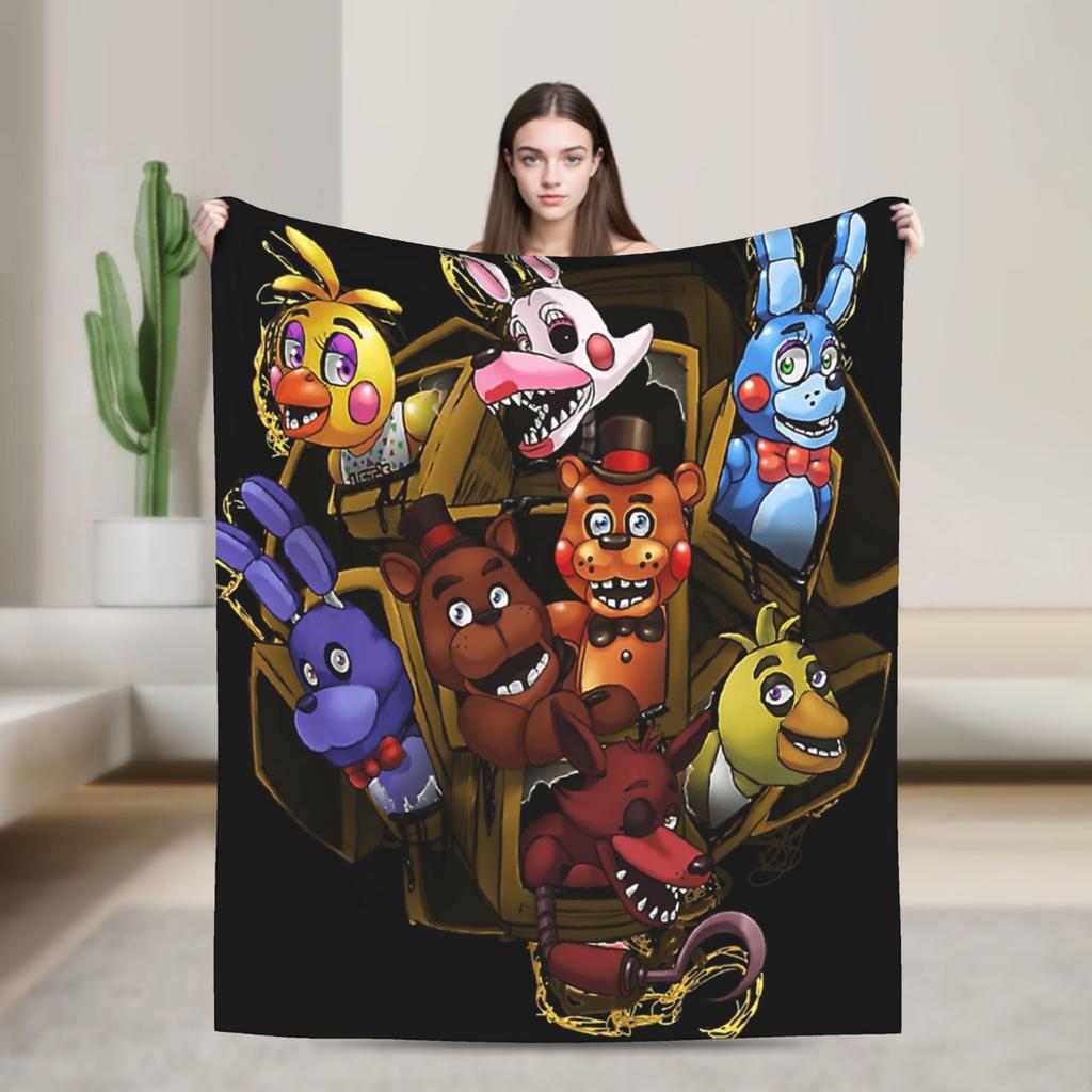 At F-Freddys Blanket Warm Comfortable Plush Bedding Throws For Kids Adult Couch Chair Sofa Bed Flannel Bedspread Bed Cover