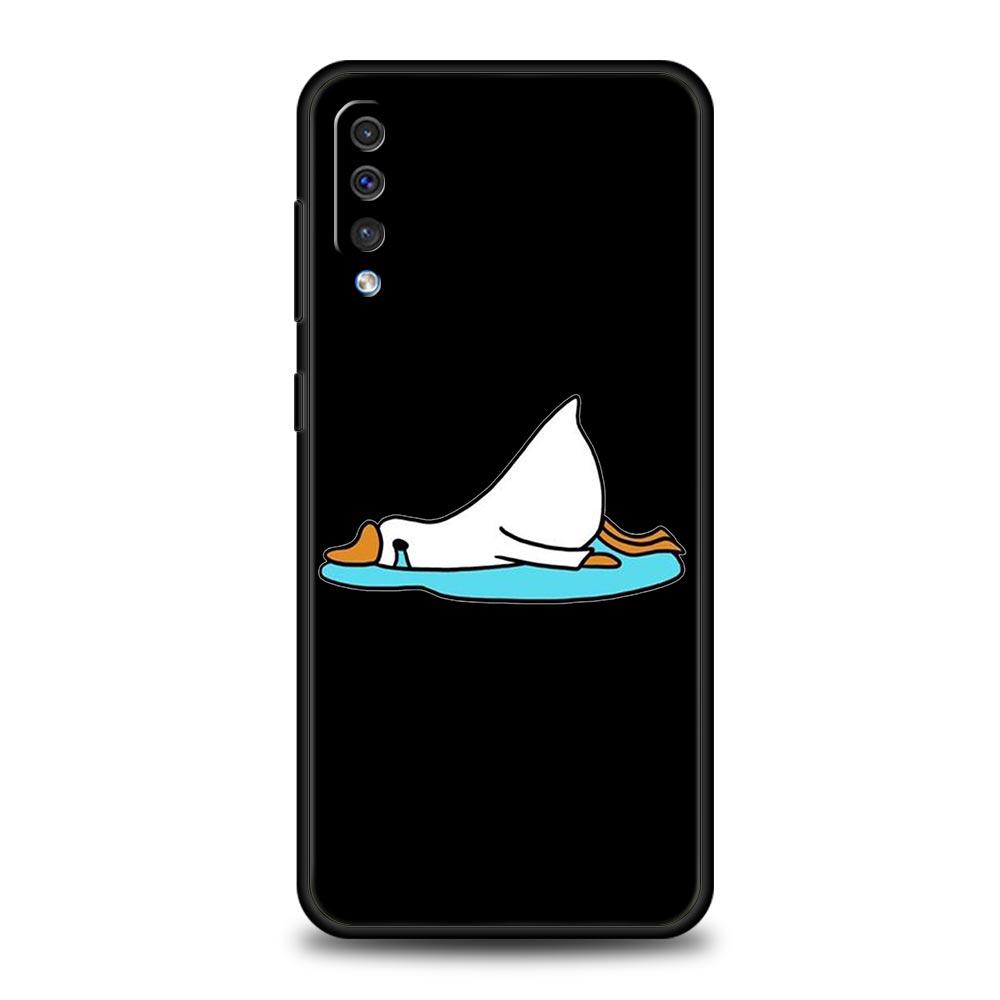 Süße Cartoon-Ente Handyhülle Für Samsung A54 A52 A24 A14 A50 A70 A10 A30 A40 A20S A20E A06 A12 A22 A34 A42 A32 5G A04s A16 Abdeckung