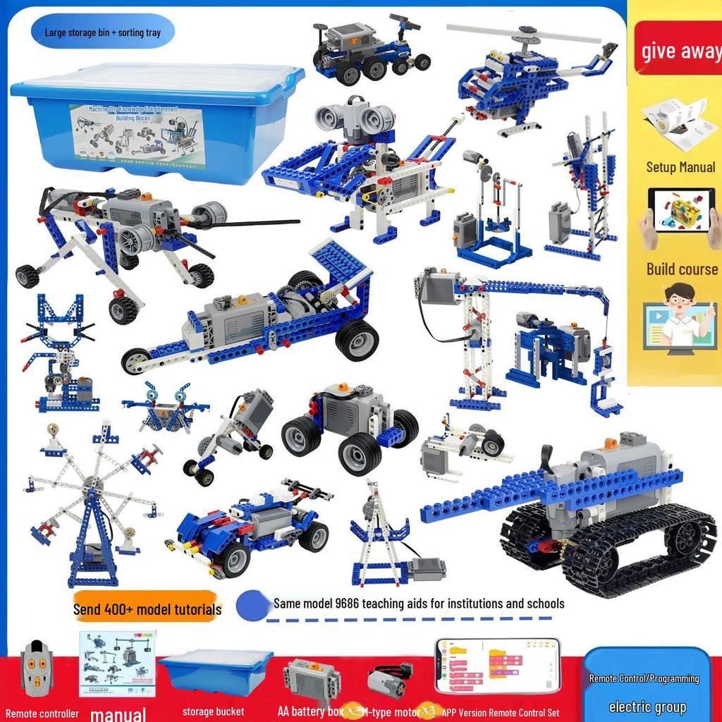 Infinite Creative Building 9686: Programmable Science & Education Blocks for Kids & Teens Ages 6-14