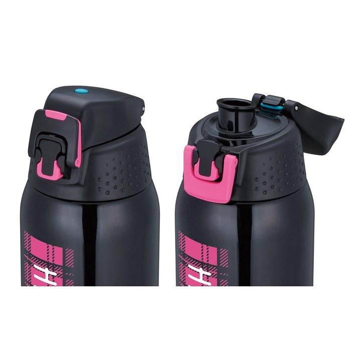 Thermos Vacuum Insulated Sports Bottle (One-Touch Open) 1.5L Pink Check FFZ-1501F P-CH 1500 ml