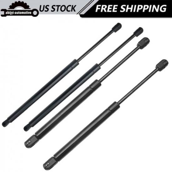 4Pcs Front Hood+Rear Tailgate Gas Shock Struts For Nissan Pathfinder R51
