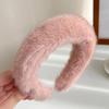 Women Girls Plush Widen Thicken Plush Hair Bands Faux Fur Headbands Soft Fluffy Furry Hair Hoops Winter Headdress