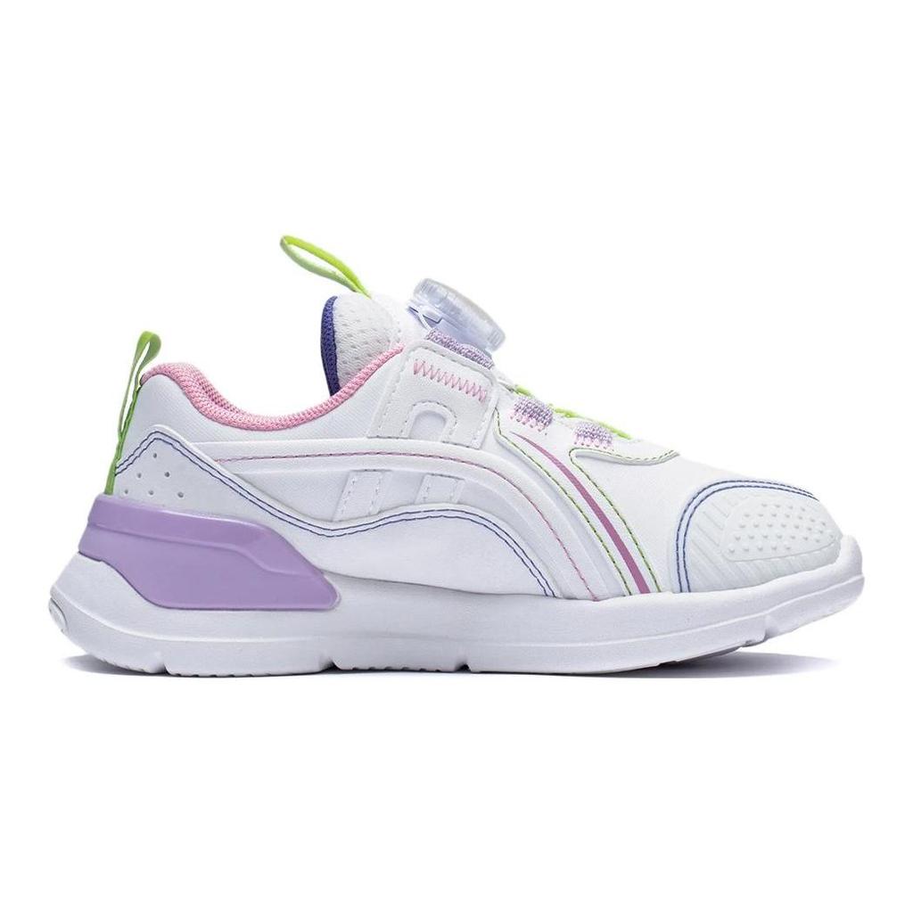 Li Ning Comfortable Shock Absorbing Wear Resistant Casual Shoes Kids Shoes Standard-White YKNT004-14