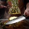 8 Inch Hamdmade Chef Knife 3 Layers Japanese AUS10 Steel Gyuto Knife High Carbon Kitchen Knives Cooking Tools with Knife Protector GRANDSHARP