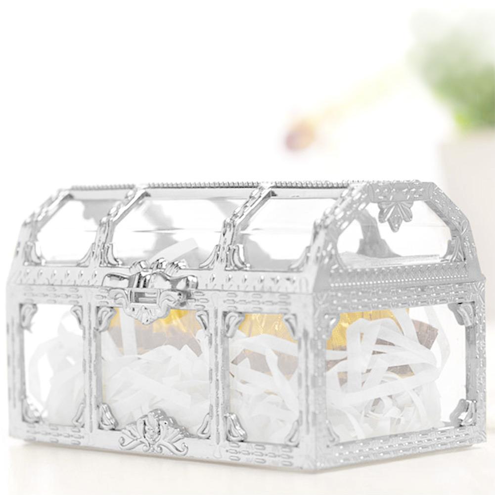 12pcs Wedding Favor Sugar Chocolate Boxes Wedding Decoration for Wedding Birthday Gold