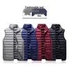 2024 Men's Two-Way Zipper Lightweight White Duck Down Vest - Winter Sports Casual Style