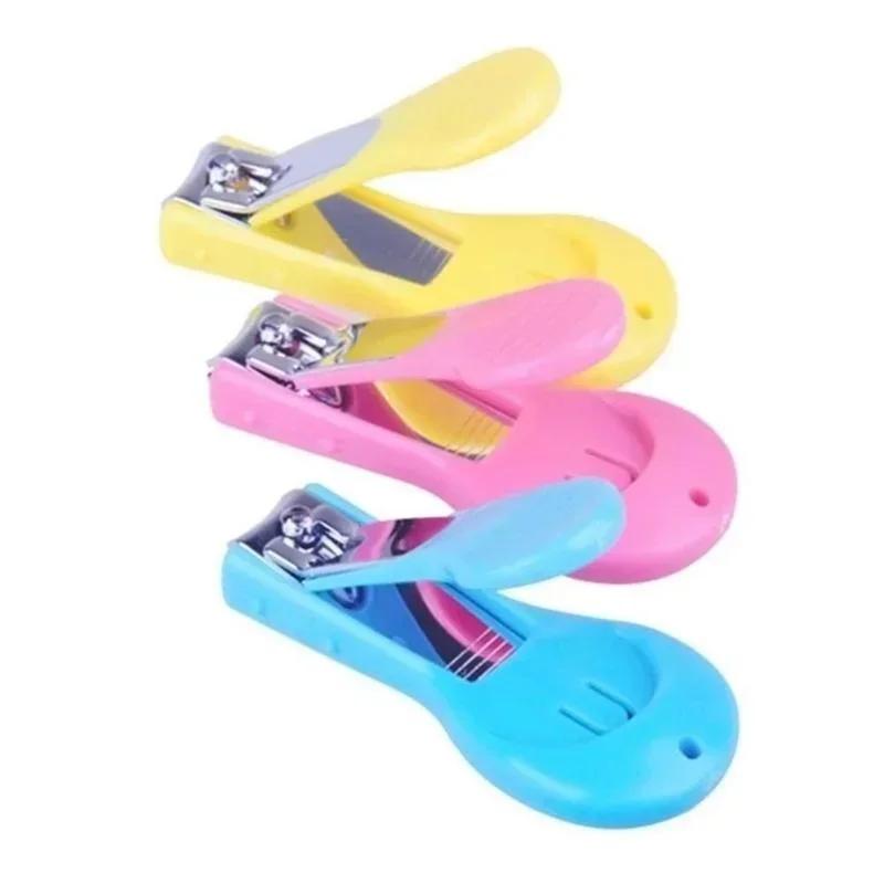 Children's Dedicated Anti Pinch Lever Nail Clippers Baby Nail Clippers Candy Color New Safety Professional Baby Nail Clippers