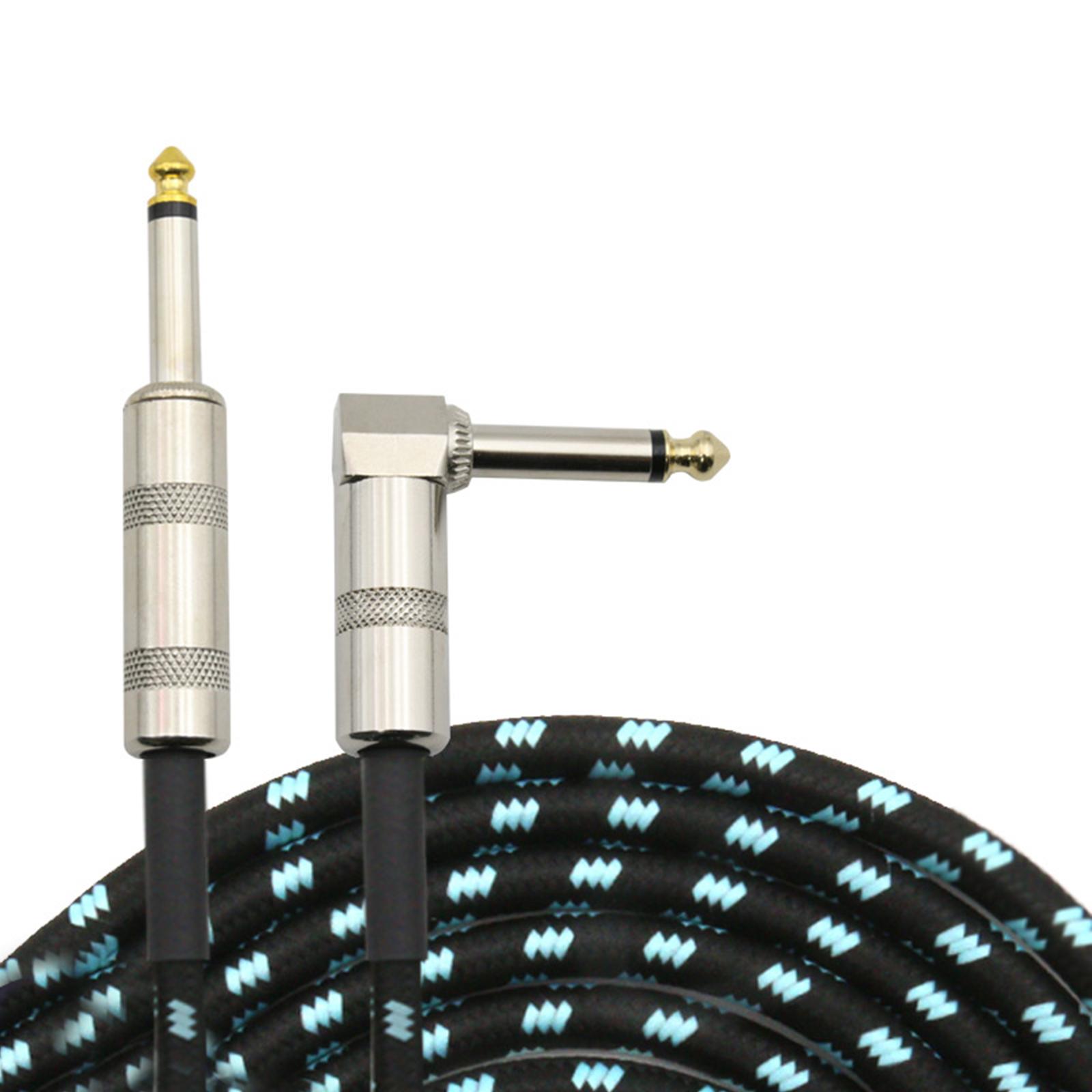 

6m Guitar Instrument Cable Professional Keyboard Cable Electric Instrument Cable for Electric Guitar Bass Keyboard