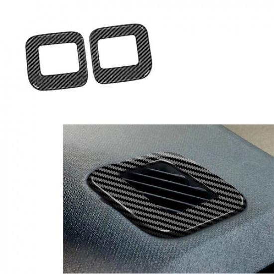 Carbon Fiber Pattern Dashboard Vent Cover For Ford Maverick  Car Accessories
