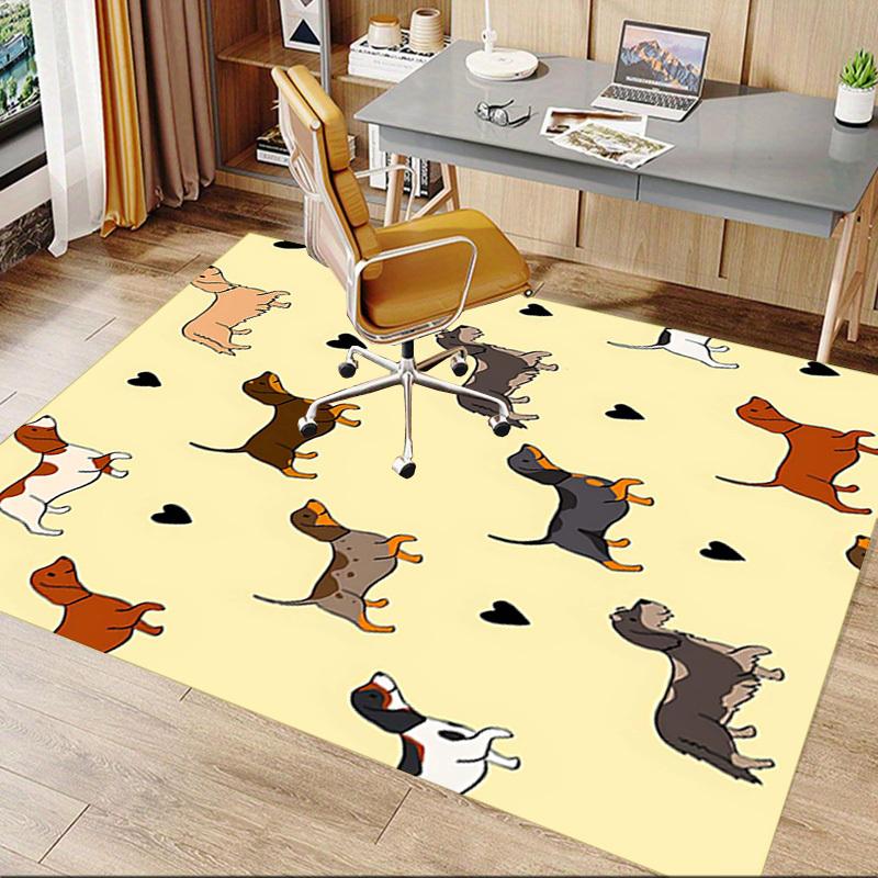 1PC Dog Pattern Extra Large Non-Slip Floor carpet, Office, family, bedroom, Studio - Large Area Rug Indoor Rugs, Vibrant Colors-W245