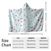 1pc Sailing Ship Anchor Printed Flannel Hoodie Wearable Cloak Blanket Soft Warm Multi Size Casual Blanket Machine Washable