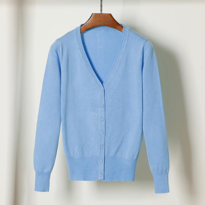 Γυναικεία Μονόκουμπη Στενή Πλεκτή Ζακέτα Καρντιγκάν με Κέντημα Μεγάλο Μέγεθος Καρντιγκάν