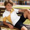 Kids Polo Shirt Quick Dry Short Sleeve Collared T-Shirt Breathable Lightweight School Style Tee for Boys and Girls