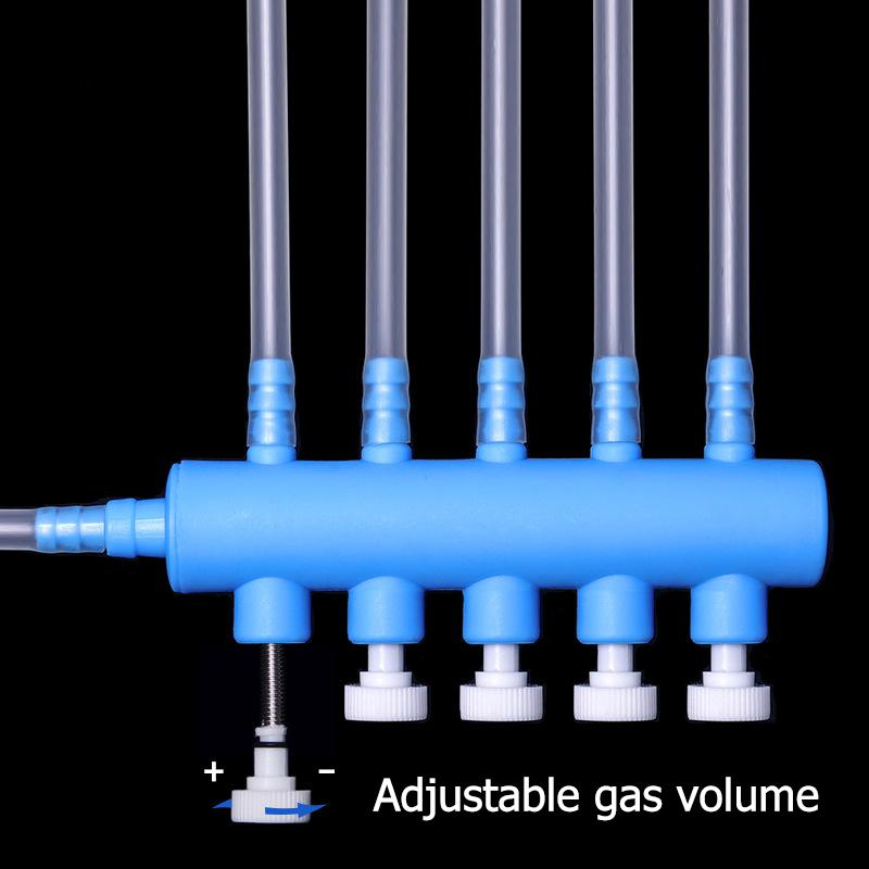 2Pcs/Lot Aquarium Oxygen Pump Diverter Air Distribution Control Valve Air Pump Oxygenation Distributor Gas Drainage Connector