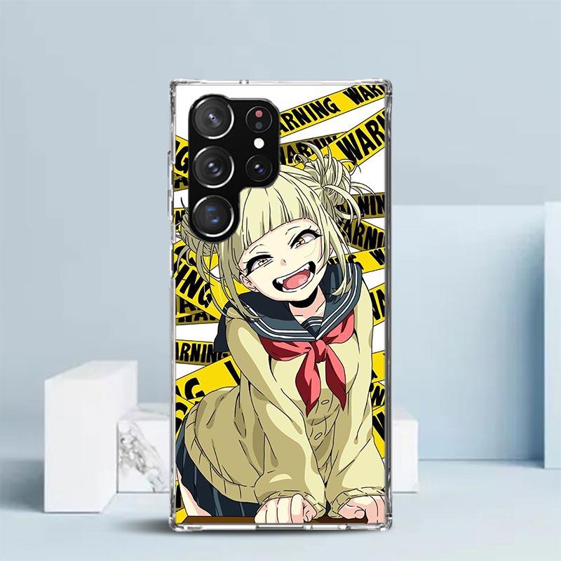 Himiko Toga My Hero Fashion Soft Cover for Samsung Galaxy S25 Edge S26 S24 S23 Ultra Phone Case S22 S21 Plus S20 FE Print Patter