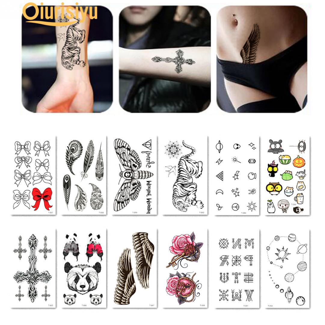 

1 лист водонепроницаемый бантик временная татуировка наклейка боди-арт