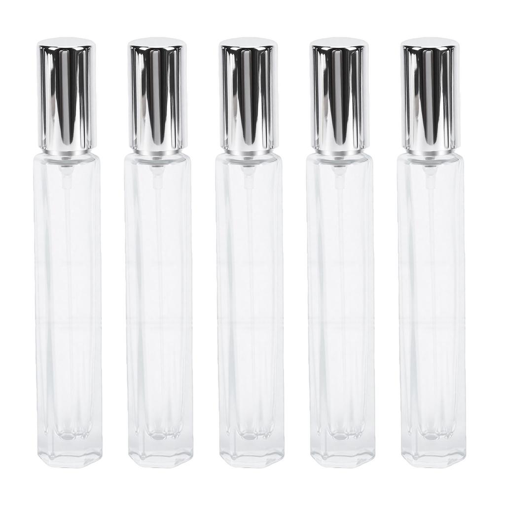 5pcs 10ml Glass Small Perfume Spray Bottle Travel Pipette Anti Spill Portioning Tool Portable Travel Spray Bottle