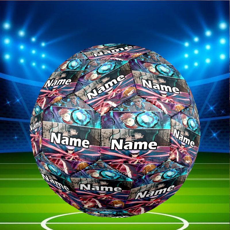 Custom Name Personalized Jujutsu Kaisen Print Size 5 Soccer Ball Training & Match Football, for Team, Kicking, Gift for Football Enthusiasts