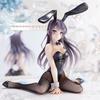 Anime Figure Sakurajima Mai Black Silk Sexy Bunny Girls PVC Detachable Adult Series Peripheral Collection Display Present