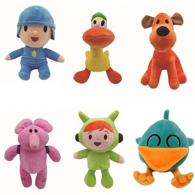 25cm  Po Co Yo Plush Doll **Kawaii Little P Youyou Peluche Barto Duck Puppy Lula Ellie Elephant Plush Toys Children's Toys