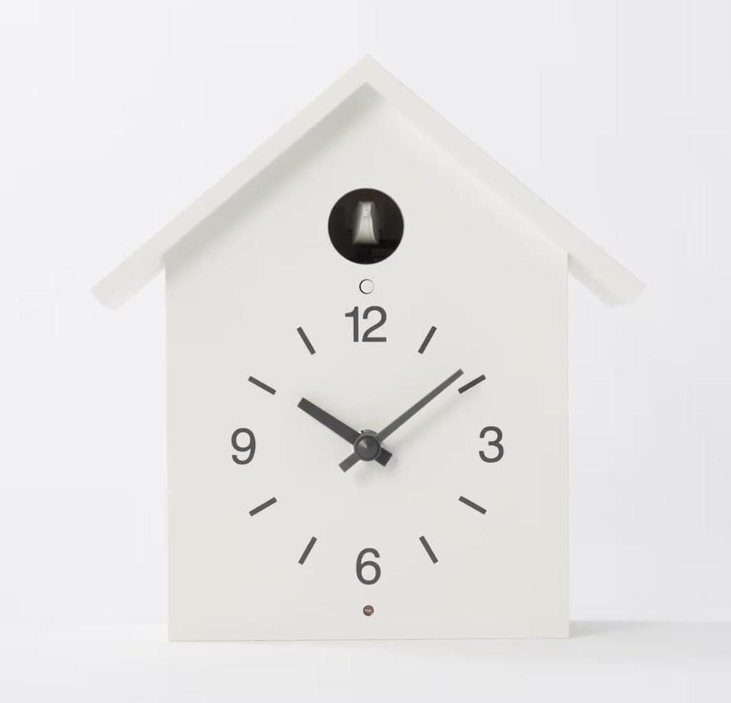 MUJI Cuckoo Clock, White, Large, Width 255 x Depth 125 x Height 267mm, MJ-CCWL1/83829810