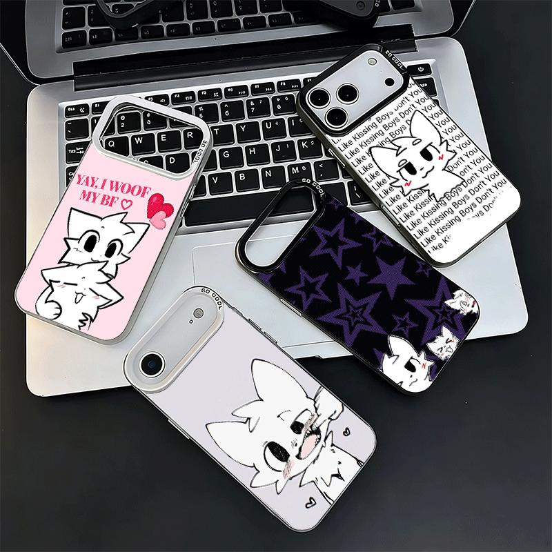 Cute B-Boykisser Catoon Shockproof Phone Case for iPhone 17 Air 16 16E 15 Pro Max 14 Plus 13 Mini 12 Back Cover Anti Fall Fundas