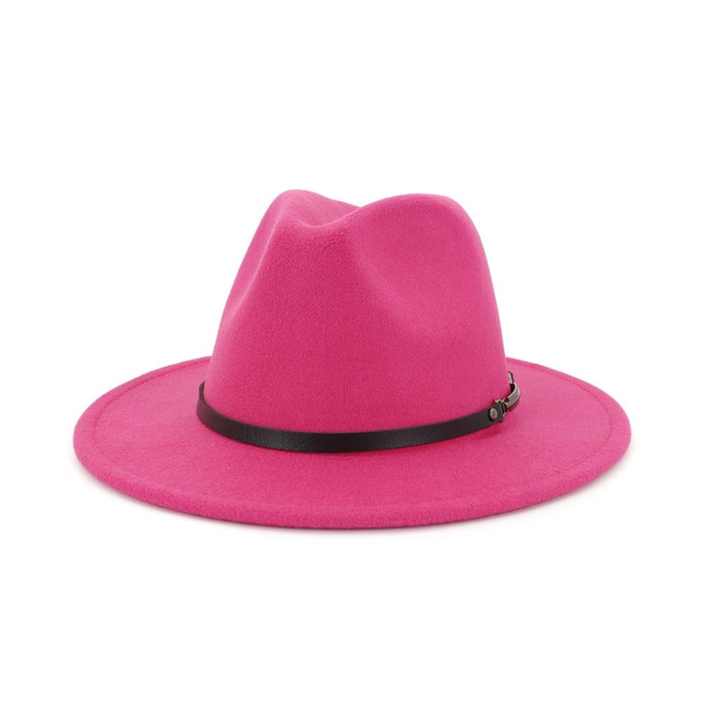 Color : Blue, Size : 56-58cm Hat Tages Zubeh/ör Wide Brim Fashion Herbst Winter Wide Brim Cotton Herren G/ürtel-Jazz-Hut Trilby Retro Hat Fedora-Hut Quaste Fashion Filzhut