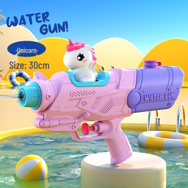 Dinosaur Duck Double Nozzle Water Gun – Large Beach Toy for Kids' Outdoor Water Play & Songkran Festival Fun
