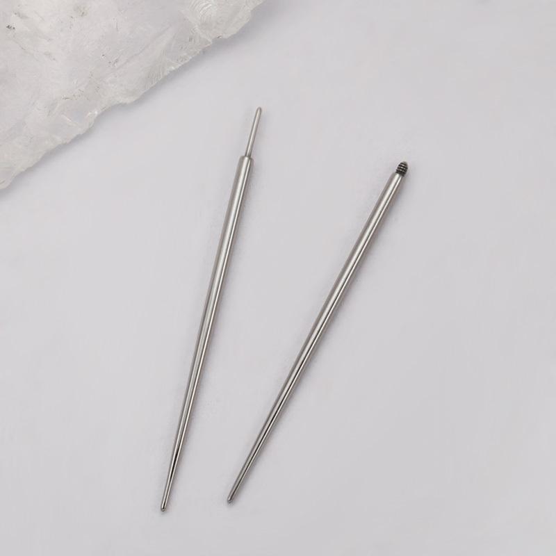 10pcs ASTM F136 TItanium Insertion Pin Taper for Thread Nostril Piercing Taper Push in Earring Implantation Grade Piercing Tool
