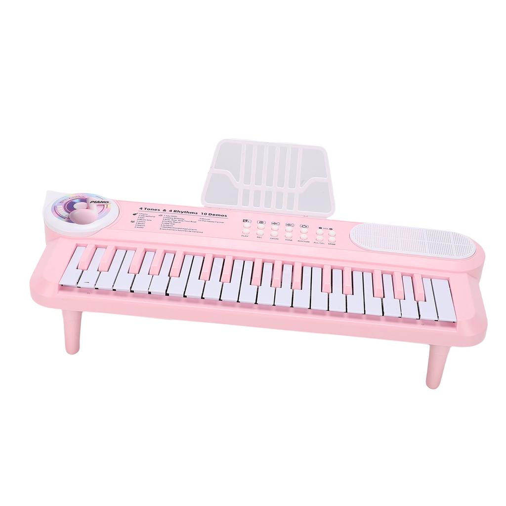 37 Keys Kids Key Piano Digital Electric Piano Keyboard with Microphone Multiple Sounds Rhythms for Beginners