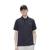 Fila Logo Print Knitted Casual Short Sleeve Polo Shirt Men Polo Shirts Legendary-Blue F11M411102F-NV