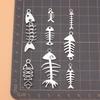 8pcs/set Fish Bones Charms Jewelry Making Supplies Materials Popular