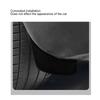 6 Pcs Car Mud Flaps PVC Wheel Splash Mud Guard Mudflaps Kit Replacement for Tesla Model 3 2018 to 2023