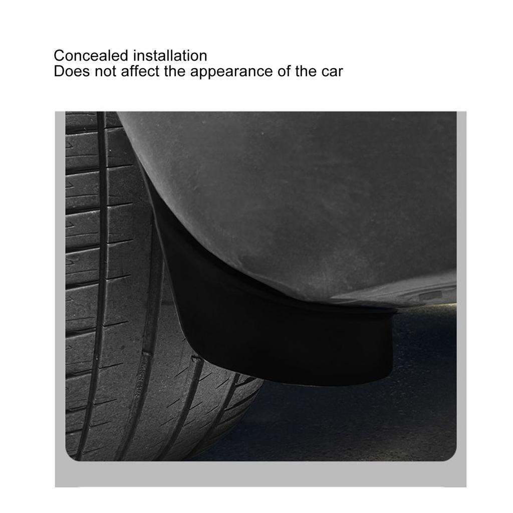6 Pcs Car Mud Flaps PVC Wheel Splash Mud Guard Mudflaps Kit Replacement for Tesla Model 3 2018 to 2023