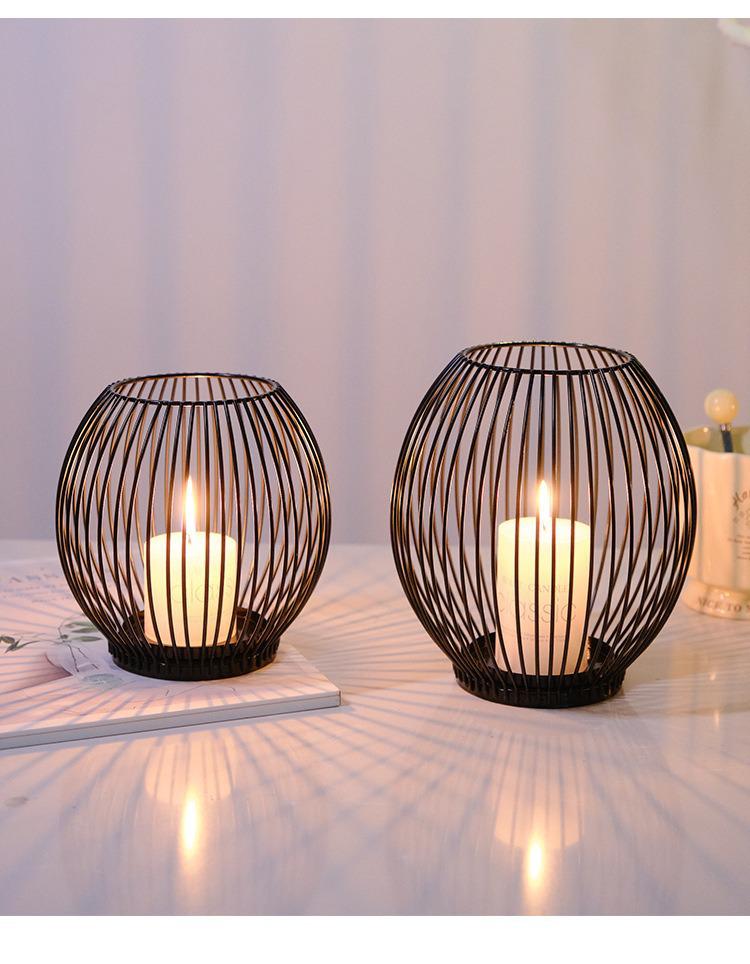 Portacandele in Ferro Stile Europeo - Eleganti Decorazioni per la Casa per Soggiorni, Qualità più Venduta in Stock