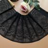 Black Lace Elastic Fabric for Skirt Hem & Neckline DIY Accessories
