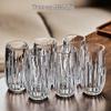 Handon 6-Piece Glass Cup Set with Gold Holder