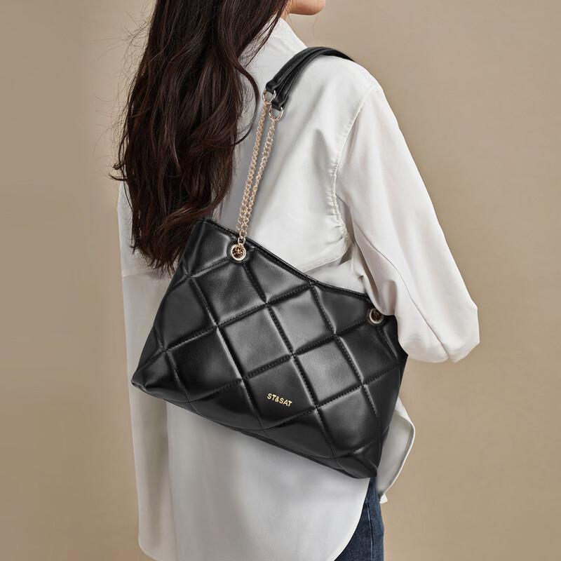 St&Sat Women s Diamond Quilted Crossbody Bag