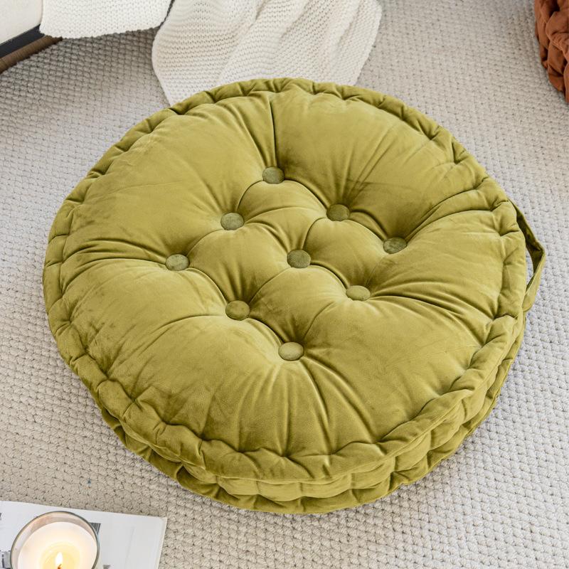 Velvet Fabric, Large Cushion, Thick Cushion for Sitting, Reliable Cushion, Tatami Cushion, Backrest Cushion
