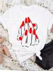 Maycaur New Nail Polishl Women's Fashion Tops 90s Girls Streetwear Casual Short Sleeve T-shirts Women's T-shirts Female Tops Tee