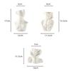 Modern Ceramic Vase,Sexy Flower Decorative Vase for Living Room Bedroom Office Bust Head Shaped Flower Vase