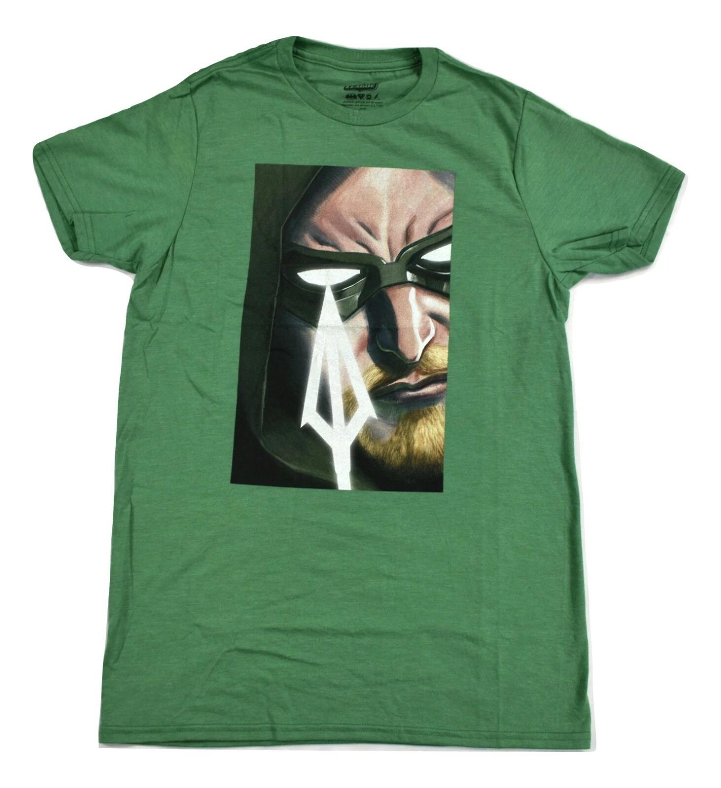 DC Comics Green Arrow Mens Kelly Green Shirt New T-Shirt S, XL S