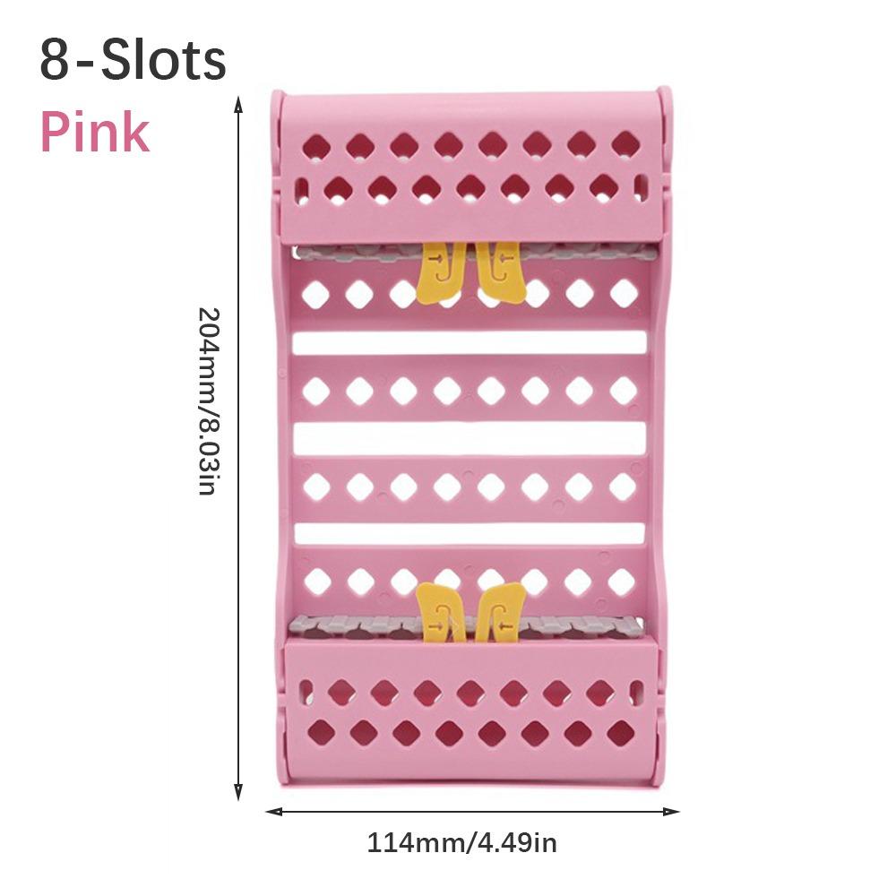 Multicolor Dental Disinfection Rack Plastic Dental Burs Holder Sterilization Tray Rack Laboratory