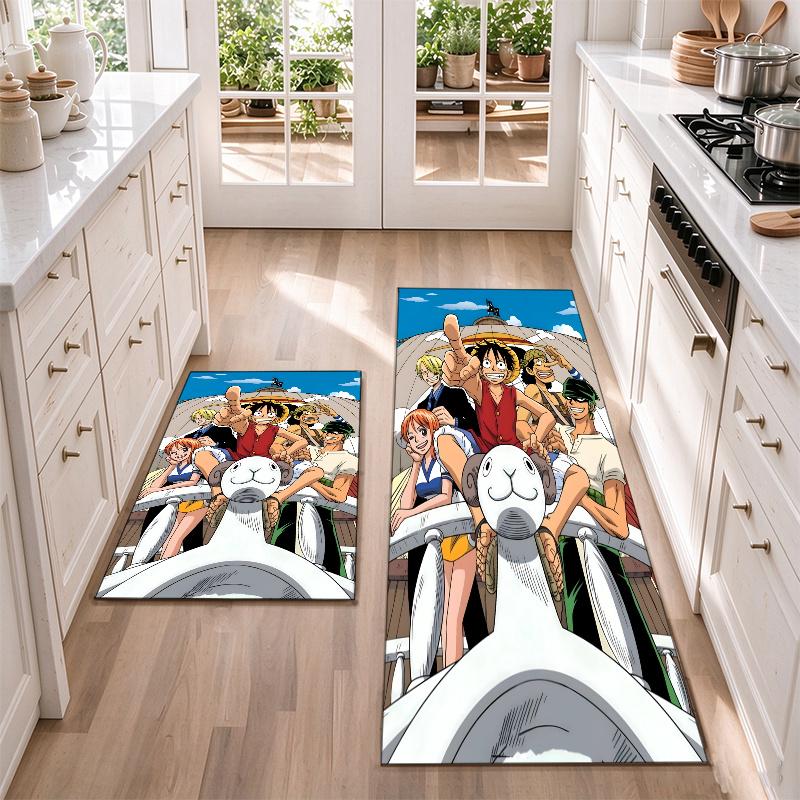 One Piece Flannel Kitchen Floor Mat – Non-Slip, Absorbent and Easy to Clean Suitable for Kitchens, Entryways Bedroomsand Bathrooms