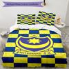Ports-mouth Fc Anniversary Printed Pattern Duvet Cover Set – includes 1 duvet cover and 2 matching pillowcases Bedroom decor Christmas gifts